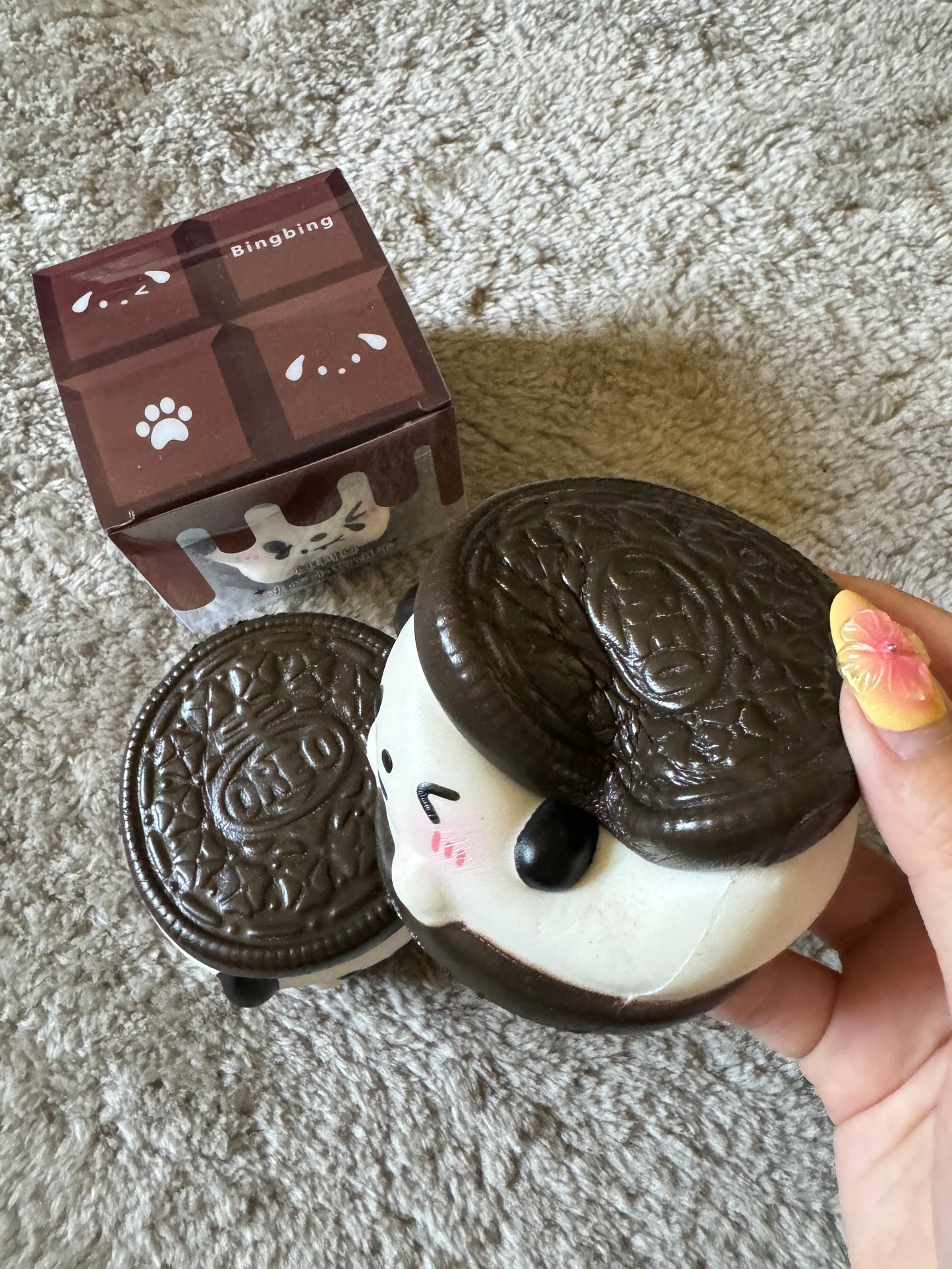Oreo Puppy Sandwich Squishy