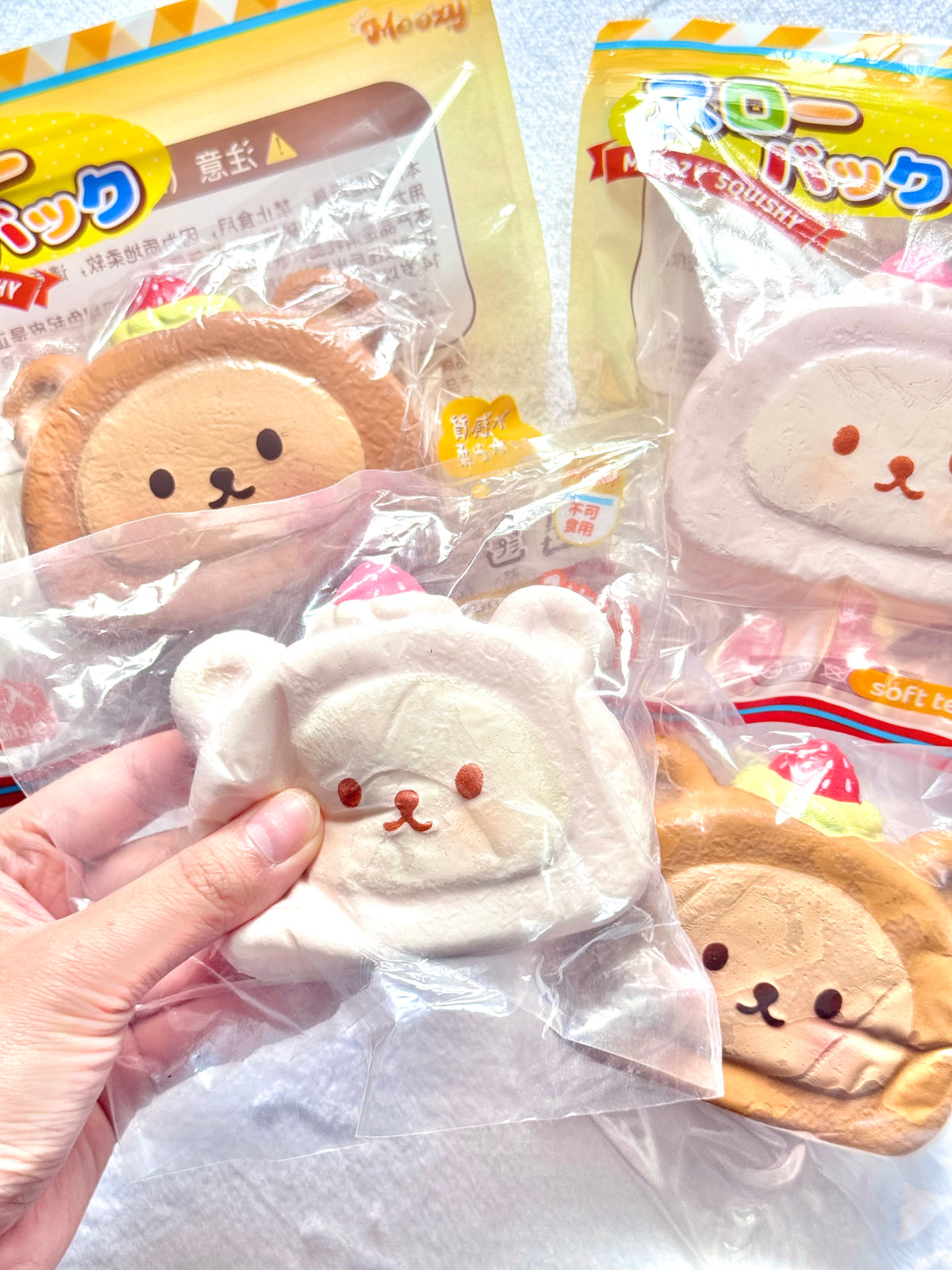Moozy Bear Cake Roll Squishy