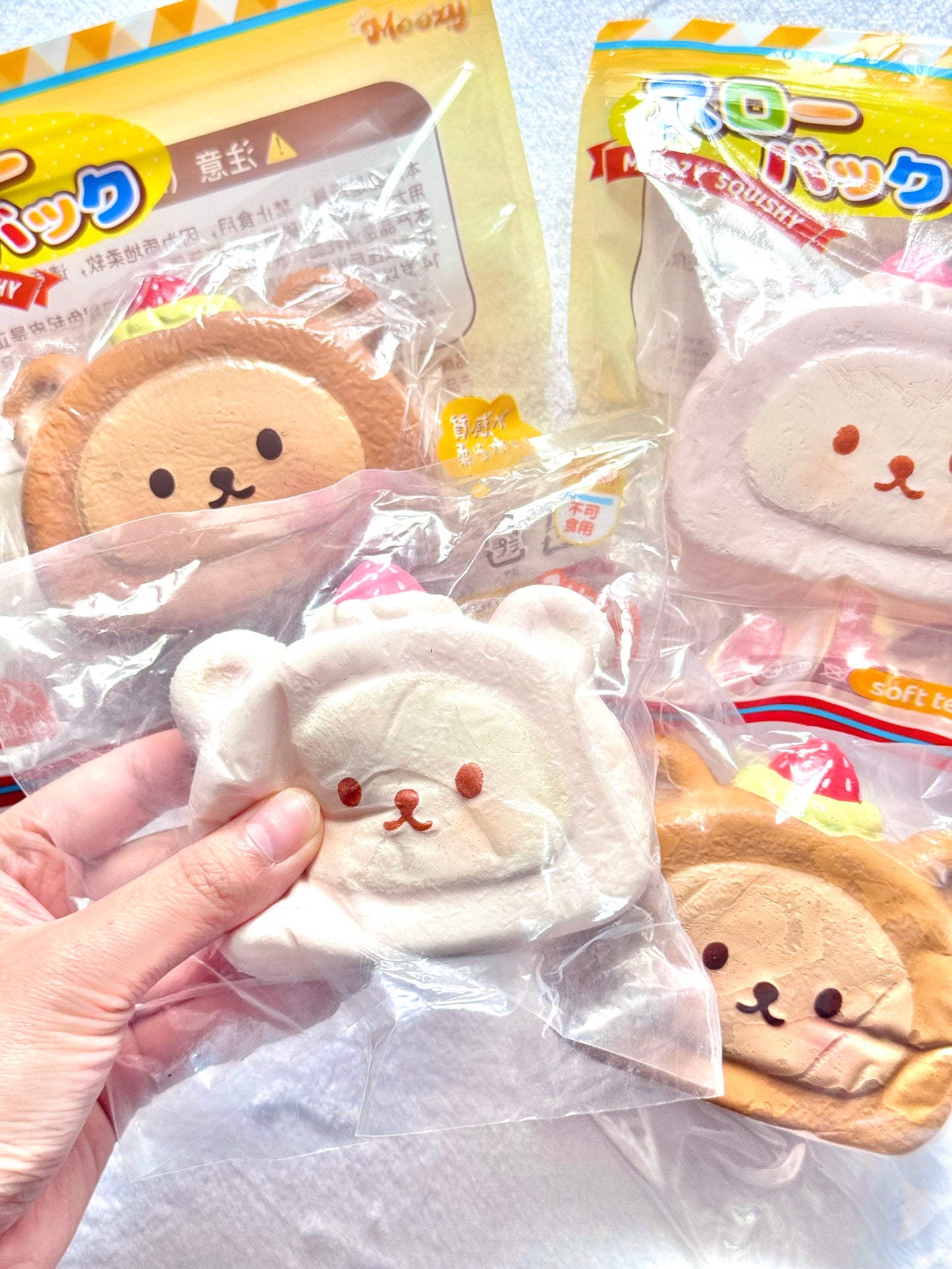 Moozy Bear Cake Roll Squishy