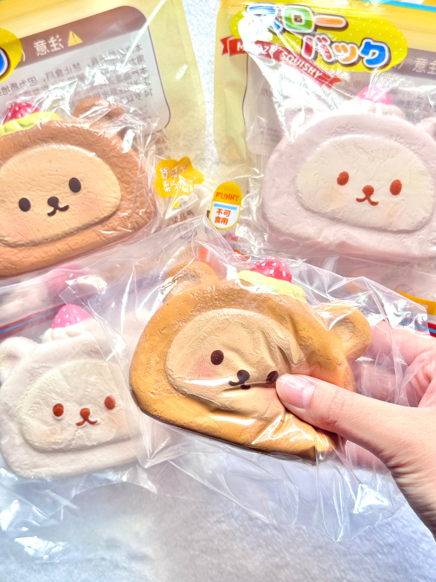 Moozy Bear Cake Roll Squishy