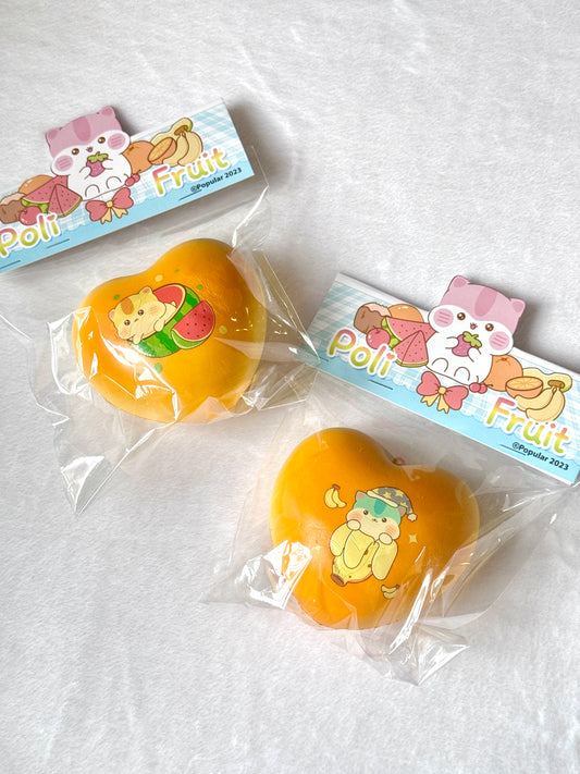 Poli Heart Bun Squishy