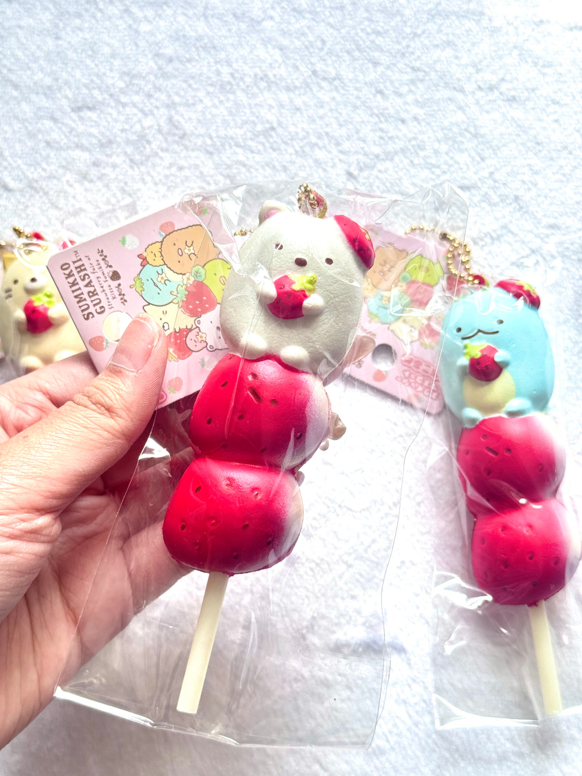 Sumikko Gurashi Strawberry Dango Squishy