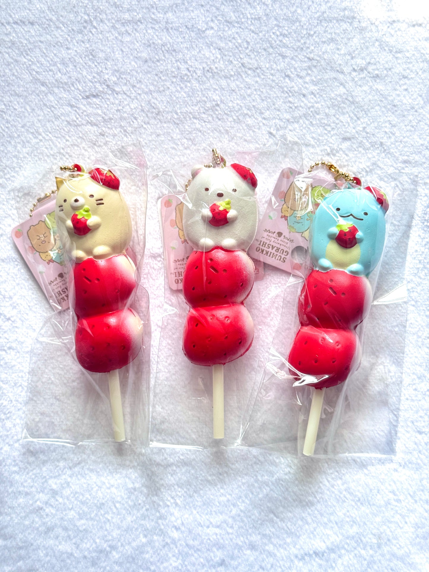 Sumikko Gurashi Strawberry Dango Squishy