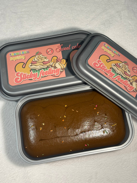 Chocolate Sticky Cake Squishy