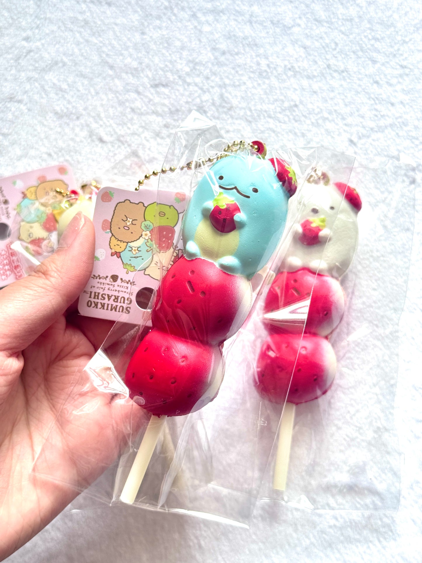 Sumikko Gurashi Strawberry Dango Squishy