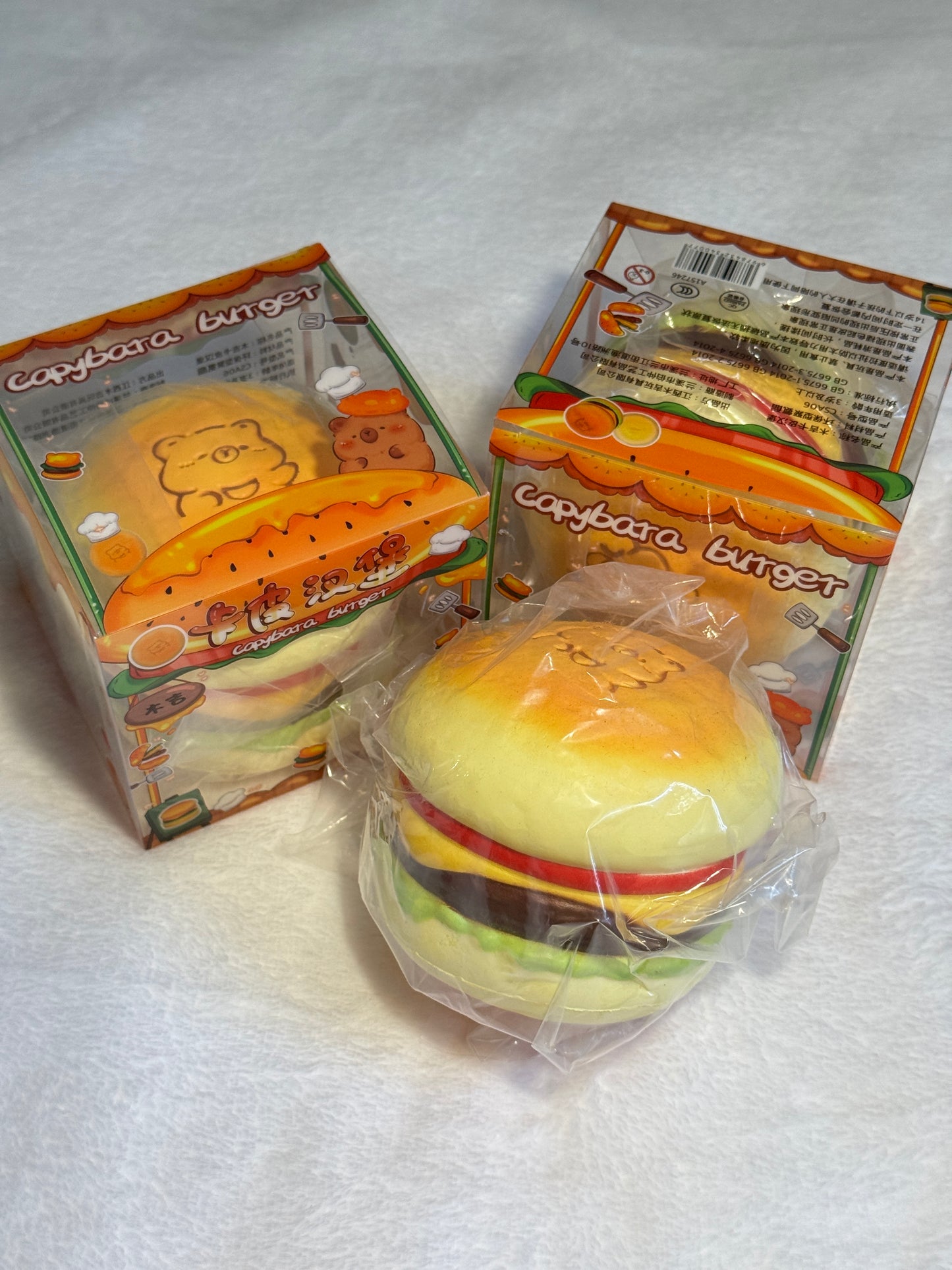 Capybara Burger Squishy